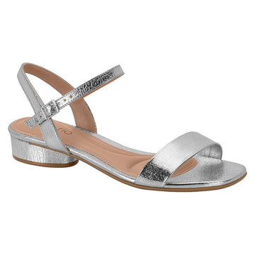 Beira Rio 8504-202 Flat Sandal in Silver